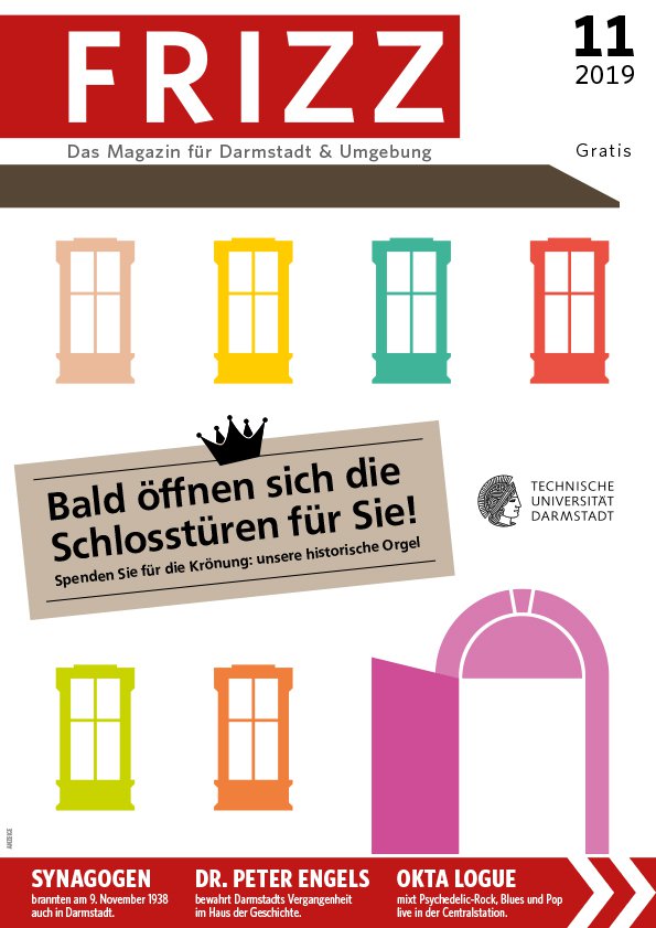 Das Stadt- und Kulturmagazin für Darmstadt und Rhein-Main-Neckar erscheint seit April 1983 monatlich und kostenlos zum Mitnehmen. Aus der Stadt, für die Stadt - von Darmstädtern für Darmstädter